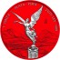 Mexico LIBERTAD RED SPACE series SPACE EDITION 1 Onza Silver coin 2019 Galvanic plated 1 oz